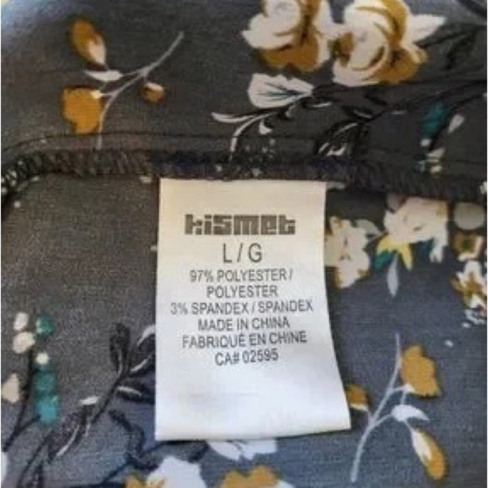 Kismet Black Floral Ruffle V-Neck Dress with Purple & Yellow Accents - Picture 4 of 4